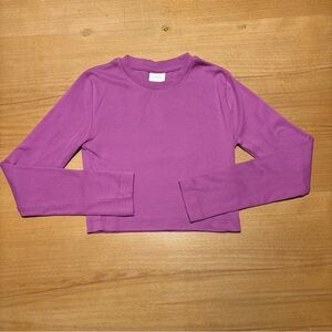 Zara Basic Cropped T-shirt girls size 9/10 Pink